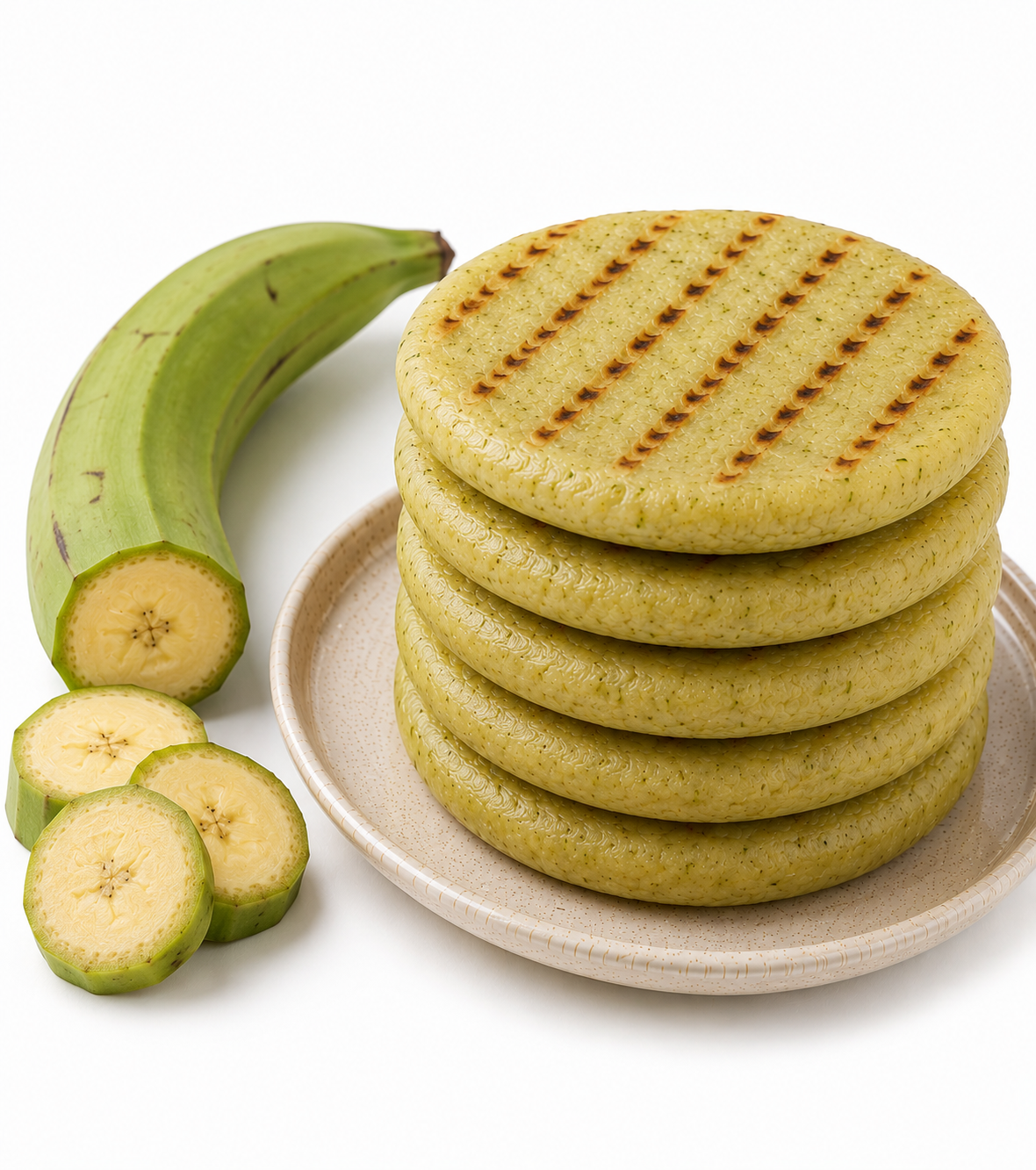 GREEN PLANTAIN AREPAS